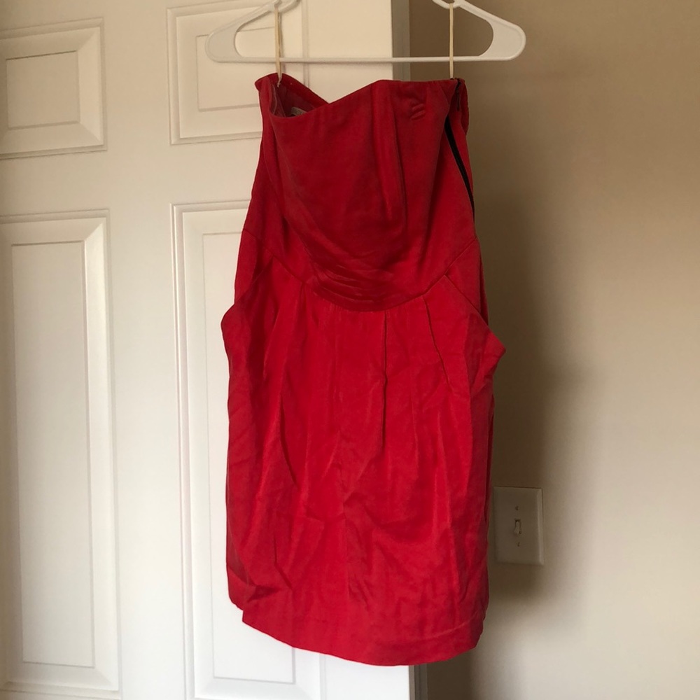 Strapless Rachel Roy red and black dress